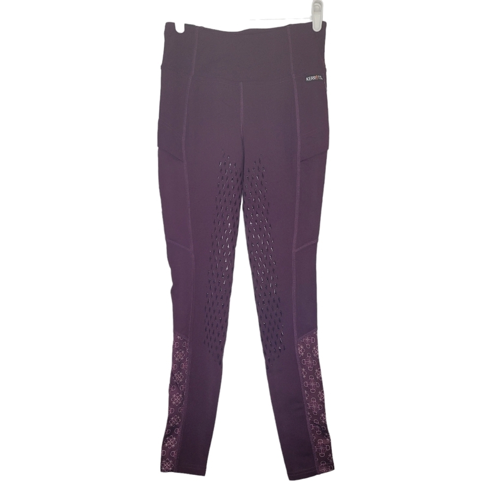 Kerrits Thermo tech full leg equestrian tights extra small‎ women purple